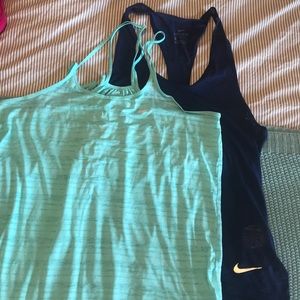 Lot of Nike Dry Fit Tanks